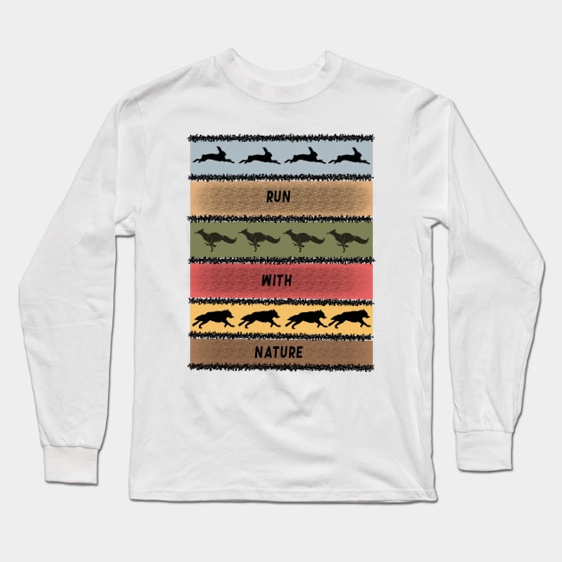 Run with nature Long Sleeve T-Shirt by Sam18artworks